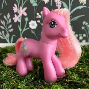 VINTAGE Hasbro My Little Pony Generation 3 (G3) Pinkie Pie 2007 Y2K Tinsel Hair